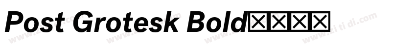 Post Grotesk Bold字体转换